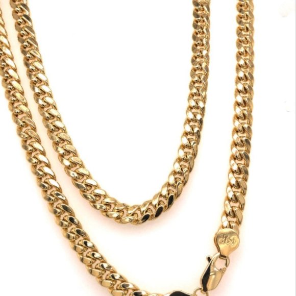 14k gold 5.5mm 24” Miami Cuban Chain Men - Picture 6 of 6